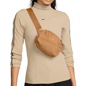 Nike Tan Crossbody Sling Bag Adults' Aura Crossbody Bag Flax & Gold Star Nwt